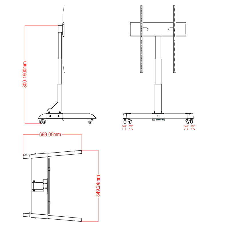 Vertical Floor Stand for RLF1500, RLF3000, RLF6000